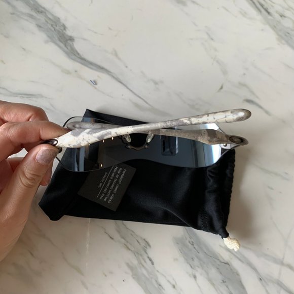 Early 2000 Oakley Dartboard White Camo Titanium Clear sunglasses - Picture 7 of 12